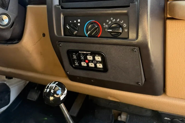 97-06 Jeep TJ Auxbeam Lower Switch Panel Kit