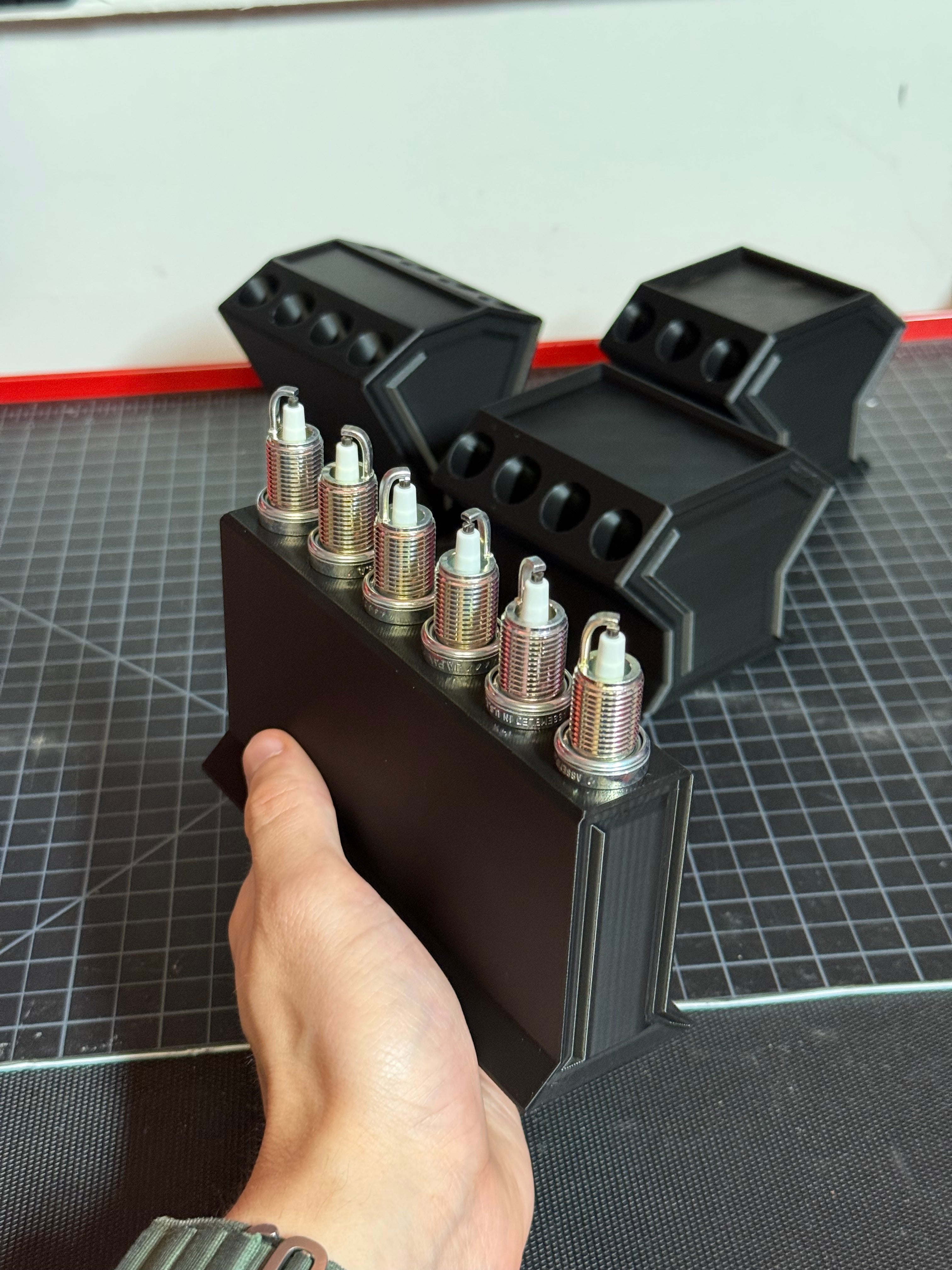 Spark Plug Engine-Style Holders